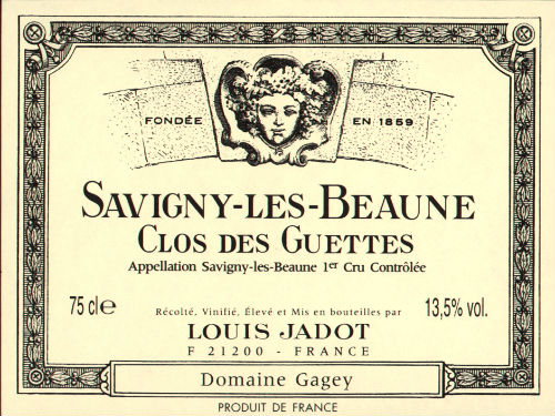 Savigny les Beaune 1er Cru, Clos des Guettes, Louis Jadot, 2008, 75cl